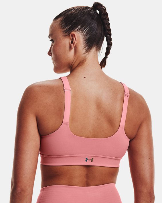Women's UA RUSH™ Mid Sports Bra in Pink image number 5